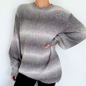 Who What Wear Gray Gradient Women's Sweater Size Large